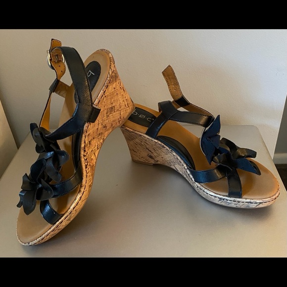 wedge sandals-worn 2 hours need the next size